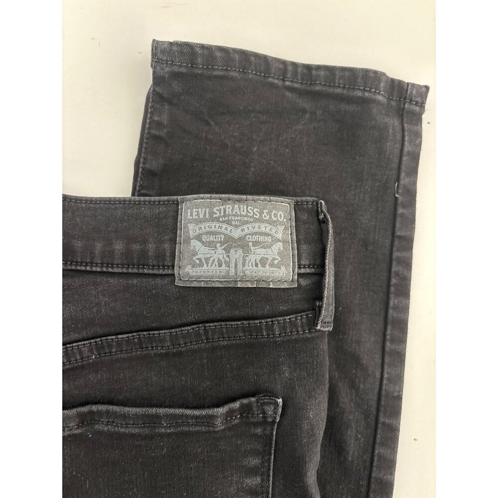 Indie Sleaze Levi’s 312 Jeans Black W30 L30 Slim Mid Rise Stretch Classic Rebel - Picture 16 of 16